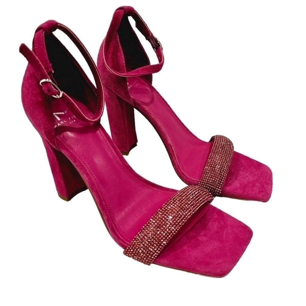 NEW Marc Fisher LTD Angelo Pink Sandals - Picture 2 of 6